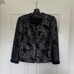 Comptoir Des Cotonniers Black and Silver Blazer